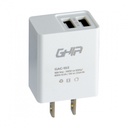 Cargador De Pared Ghia GAC-153 2 Puertos USB 2.0