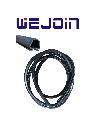 Wejoin wjbbr01 - caucho negro para protección contra impactos 3 metros de longitud / compatible con brazos de la marca wejoin