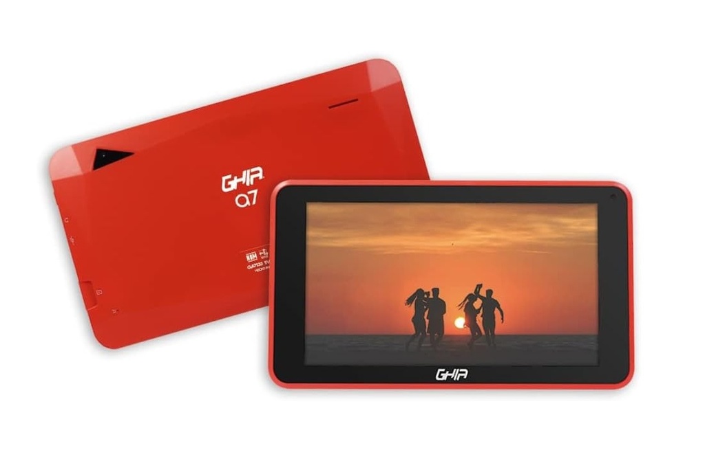 Tablet Ghia A7 7" 16GB 2GB Android 11 Go Edition Quad Core Rojo