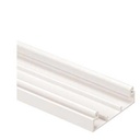 Base para canaleta t-45, de pvc rígido, con orificios perforados para montaje, 60.3 x 18.5 x 2400 mm, color blanco mate